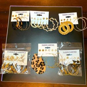 3/$18.   34 Pairs of Earrings